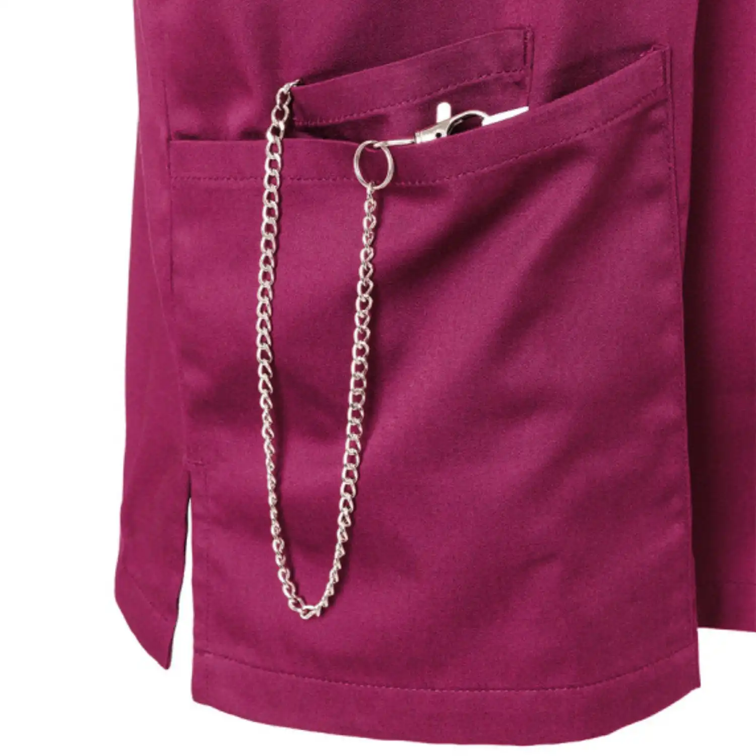 Herren Schlupfkasack Essential "KS 65" in fuchsia, S - Thumbnail 5