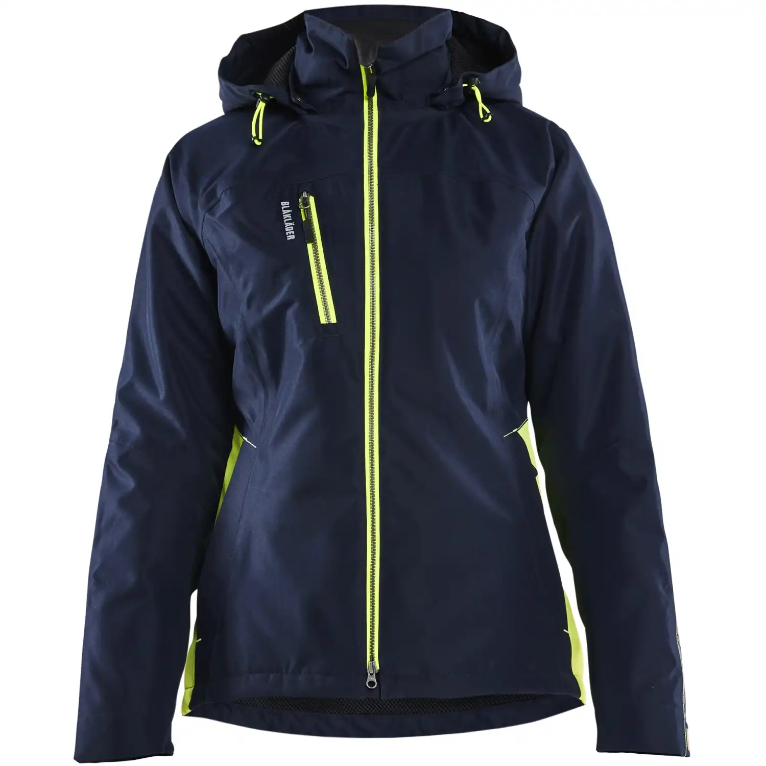 Damen Funktionsjacke "4972" in dunkelmarine/gelb, XXL - Thumbnail 1