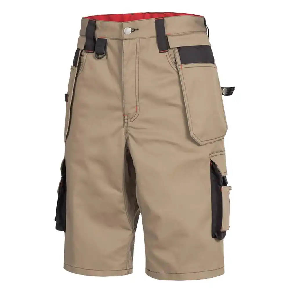 Arbeitsshorts "MOTION TEX PRO FX" in khaki/Schwarz, 48 - Thumbnail 1