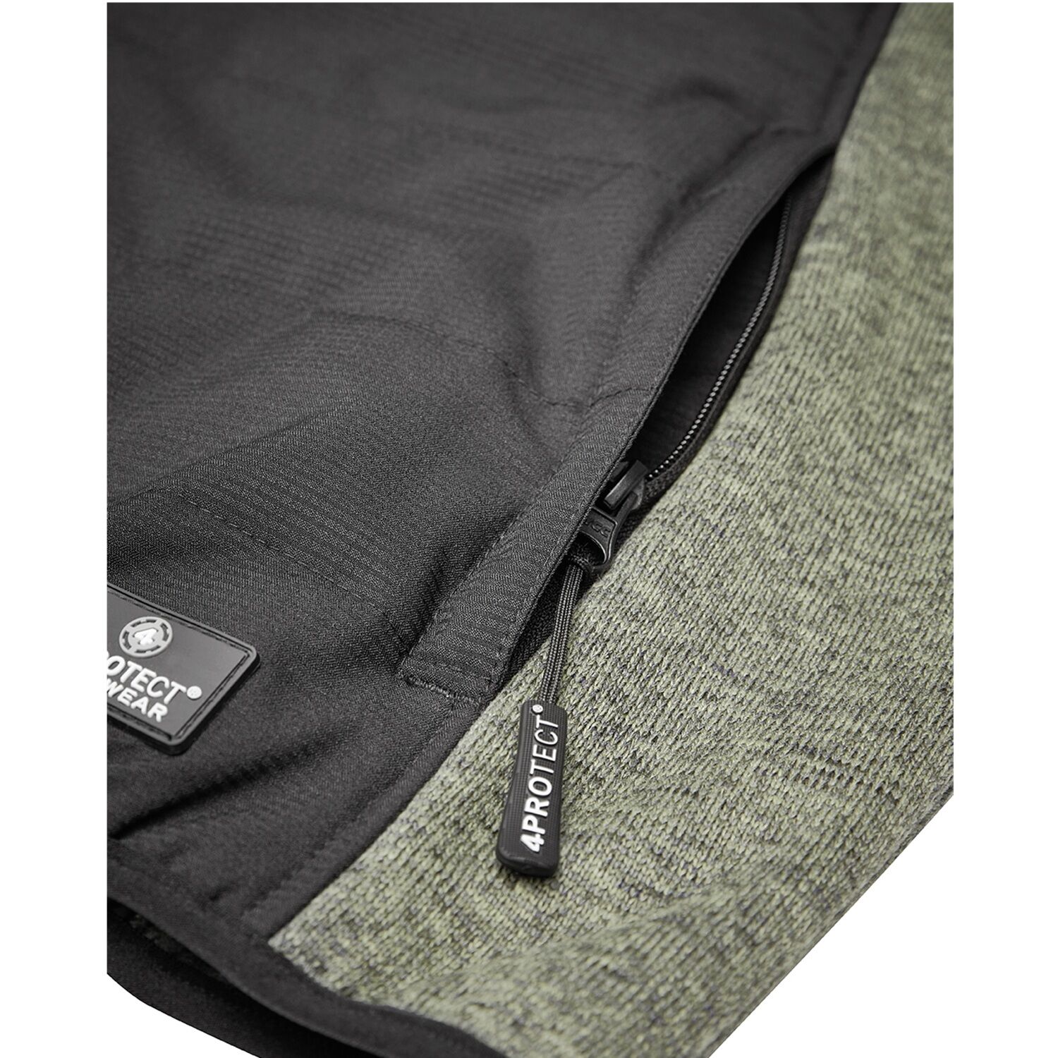 Workwear Hybridjacke in oliv/schwarz, L - Thumbnail 4