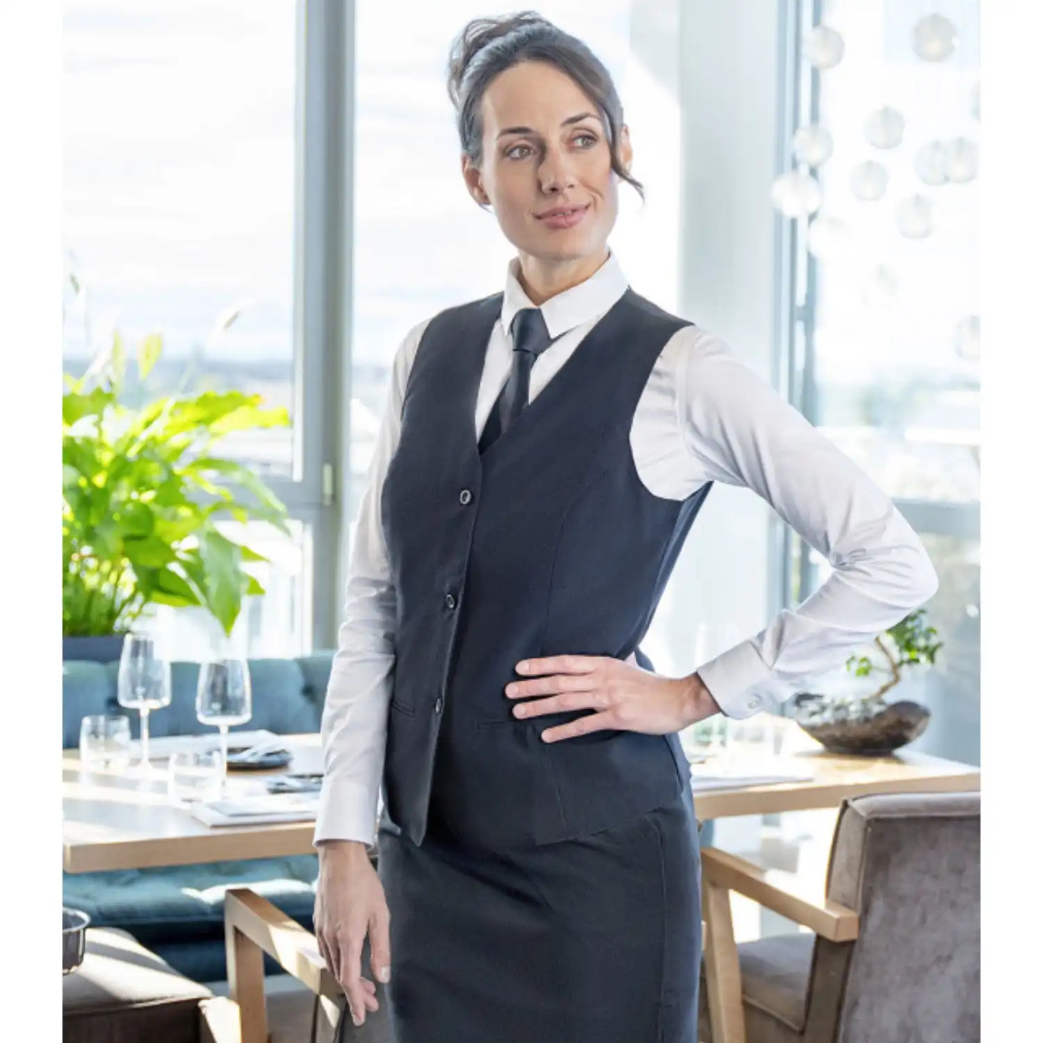 Krawatte "AK 4" in schwarz - Thumbnail 3