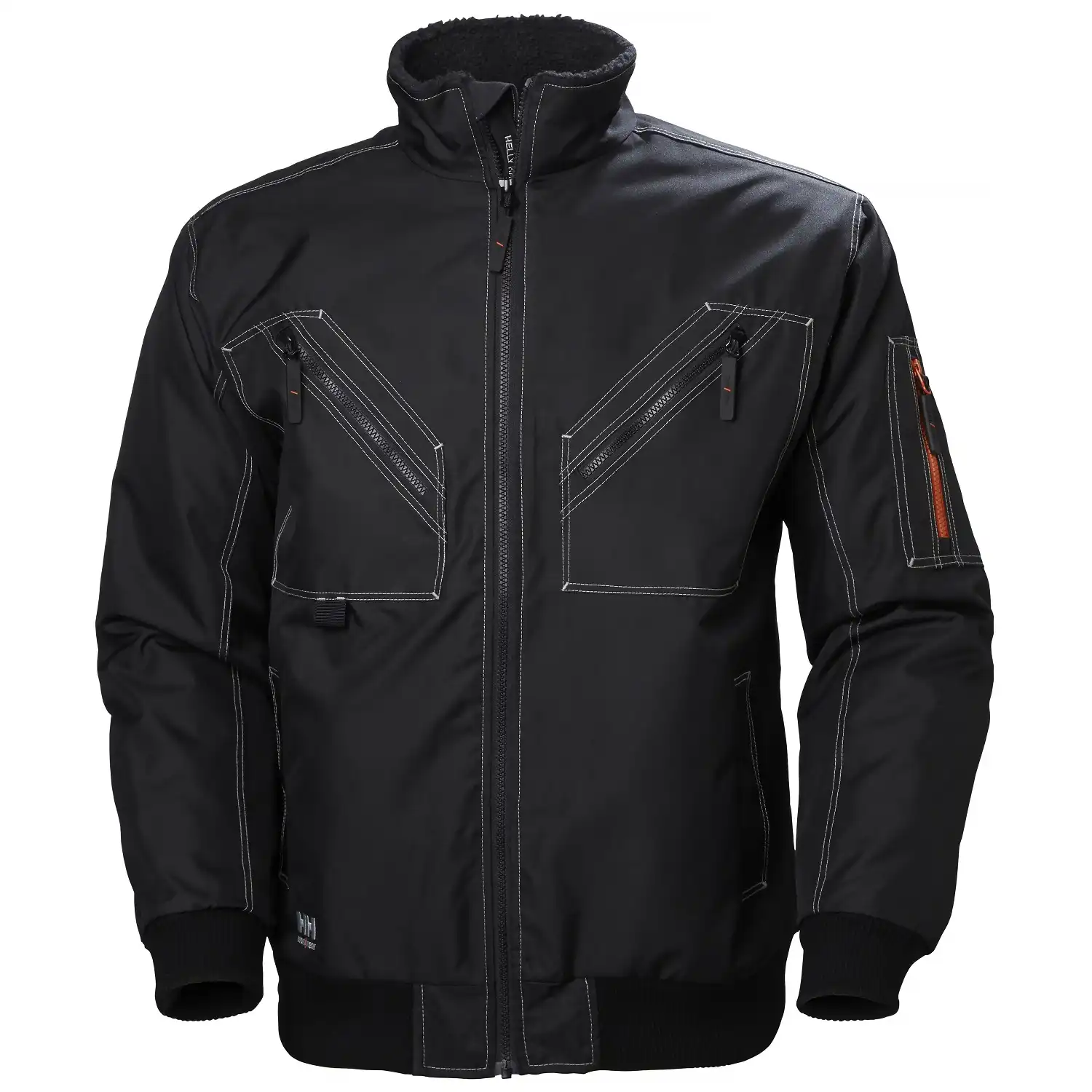 Premium-Pilotenjacke "BERGHOLM" in schwarz, L - Thumbnail 1