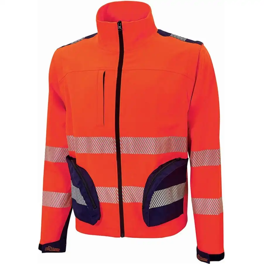 Warnschutz Stretch Bundjacke 2in1 "BEA" in red, XS (DE size: XXS) - Thumbnail 1