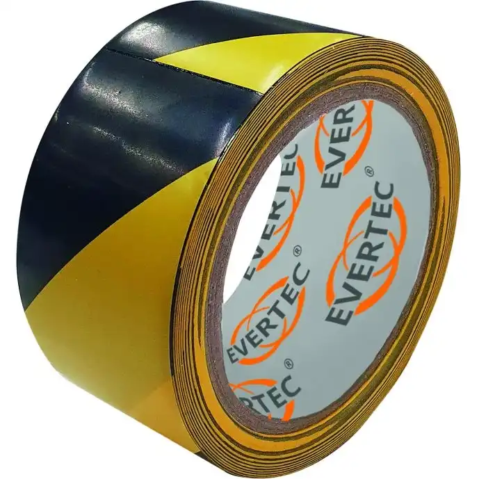 Bodenmarkierungs- und Warnband / 500mm Breite x 25m Länge in schwarz/gelb - Bild 1