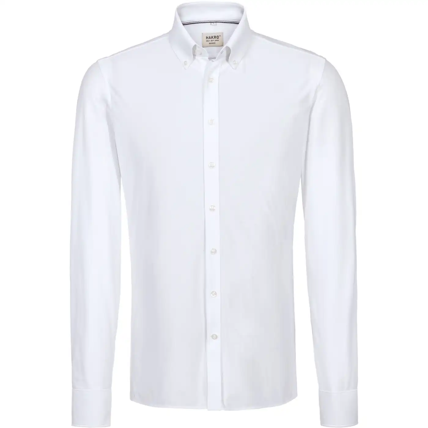 Hemd "NATURAL STRETCH" 130 langarm Regular in L, Weiß - Thumbnail 1