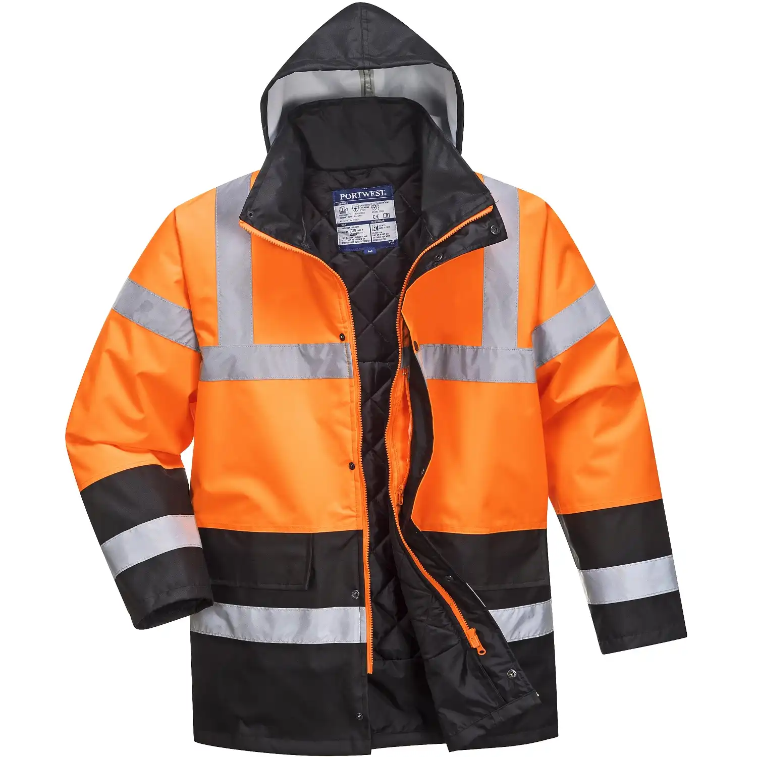 Warnschutz Winterjacke "S467" Traffic in orange/schwarz, S - Bild 1