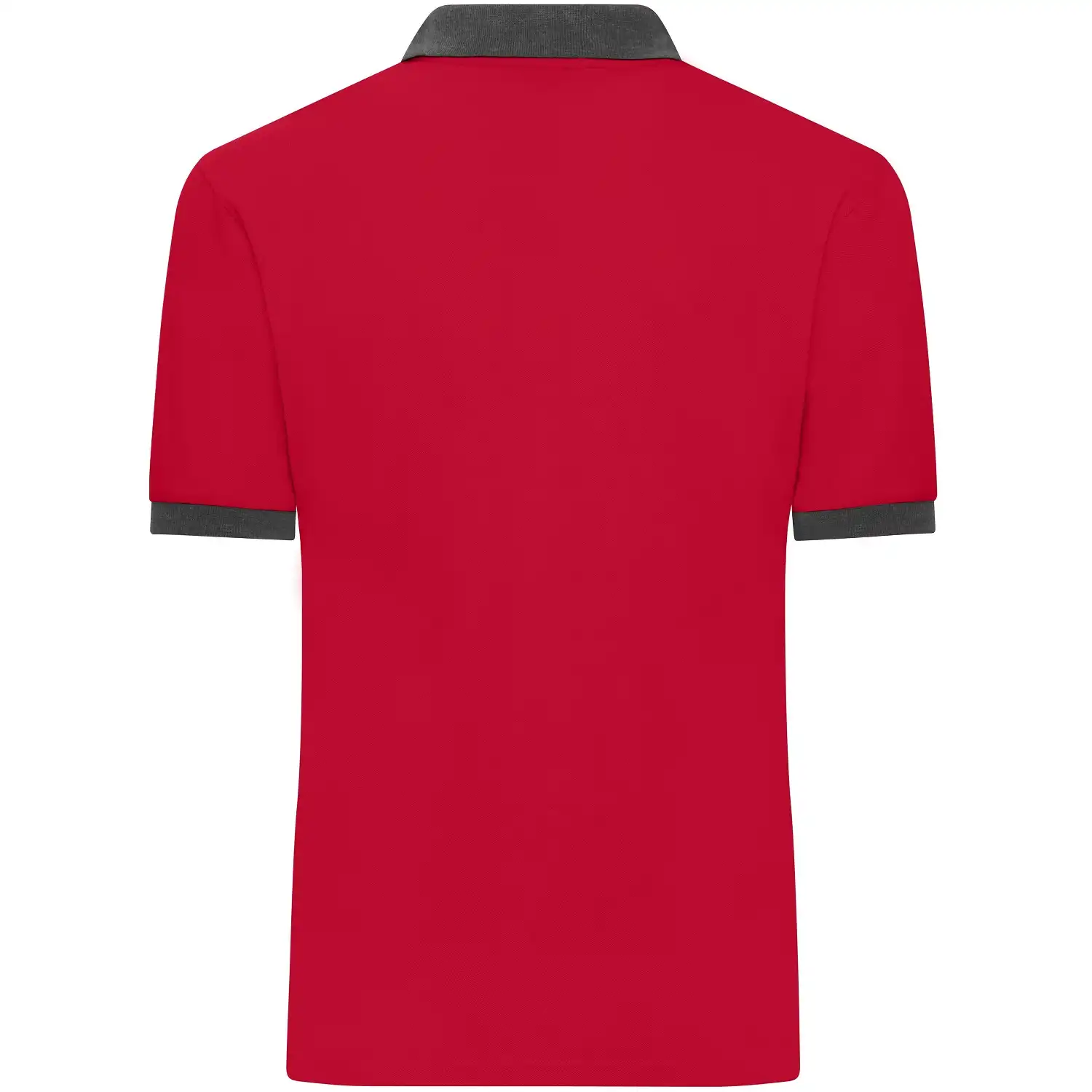 Polo-Shirt "JN1304" in red/anthracite-melange, XXL - Thumbnail 2