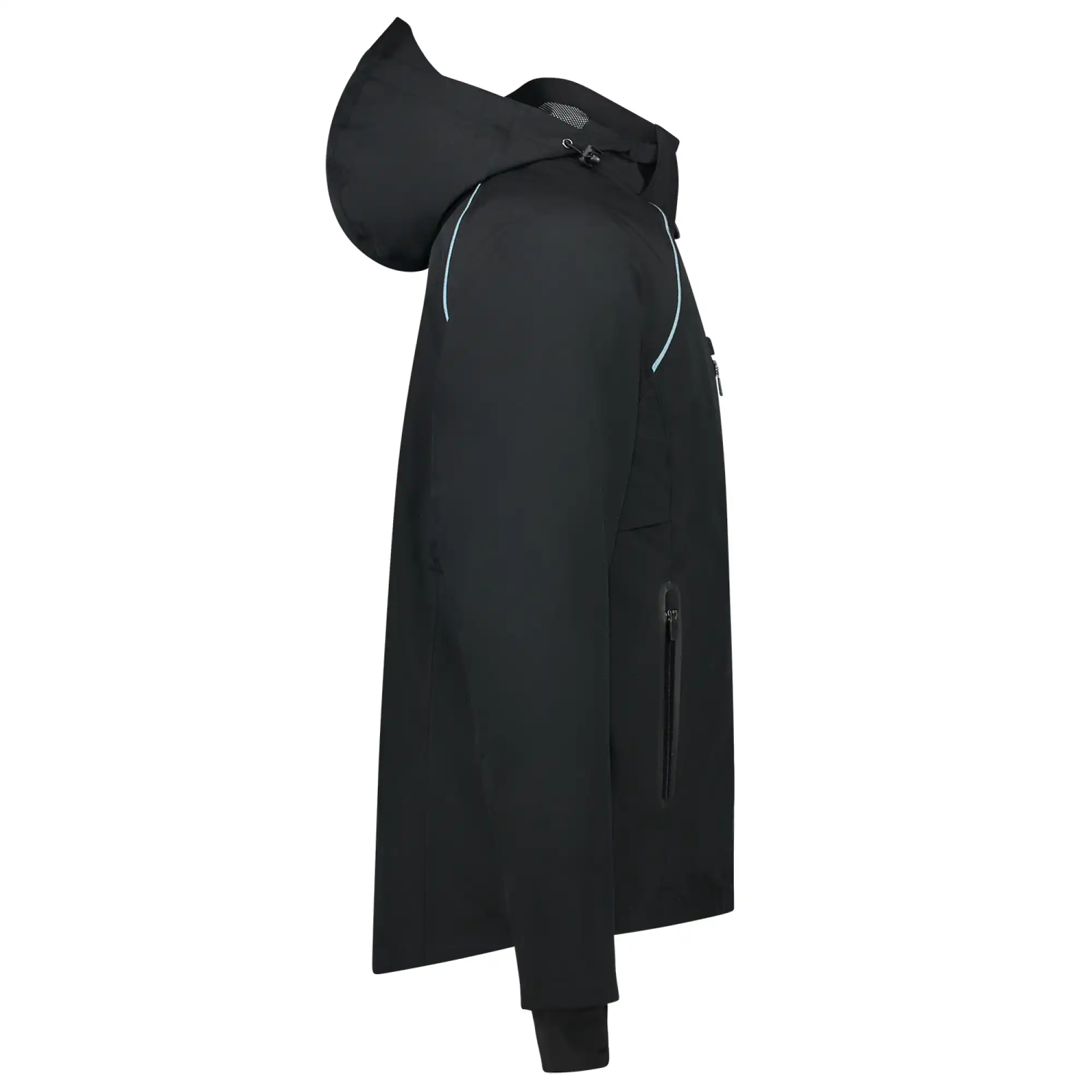 Hardshell Regenjacke "402018" Workwear in black, L - Thumbnail 4