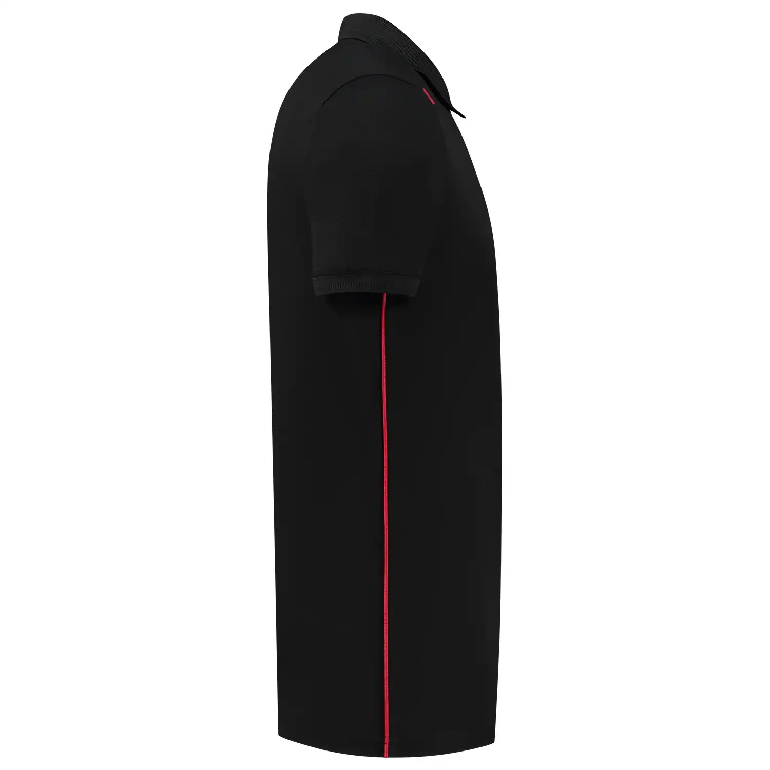 Polo-Shirt "202703" Accent in black/red, M - Thumbnail 4