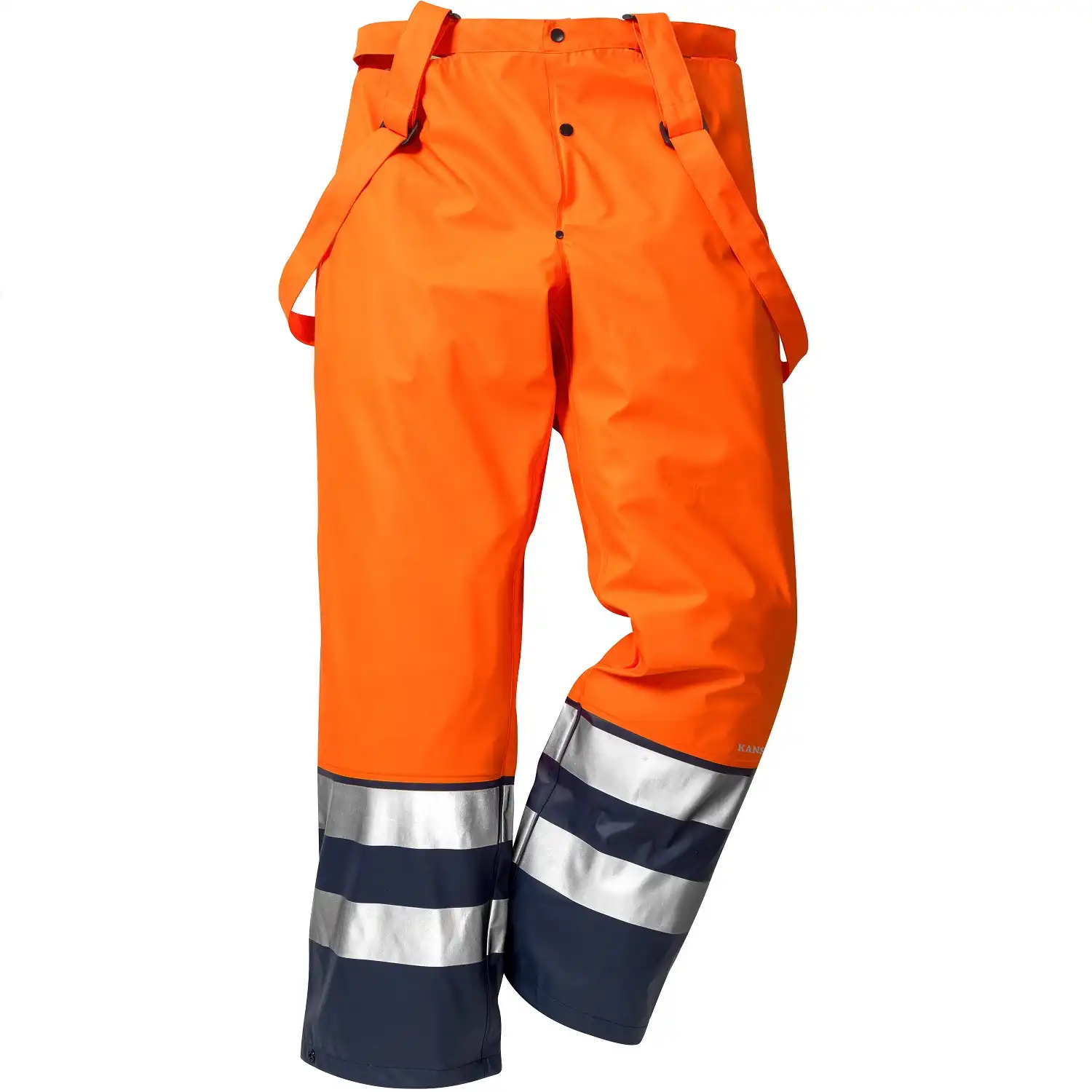 Warnschutz Regenhose "2625 RS" Kl. 2 in orange/marine, XXS - Thumbnail 1