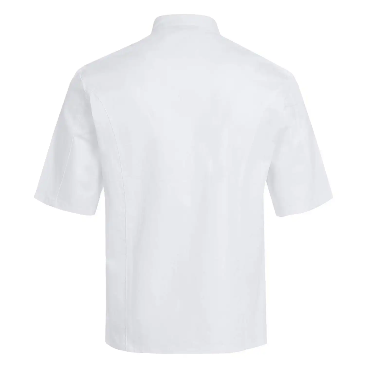 Kochjacke Kurzarm "5567" in L, Weiß - Thumbnail 2