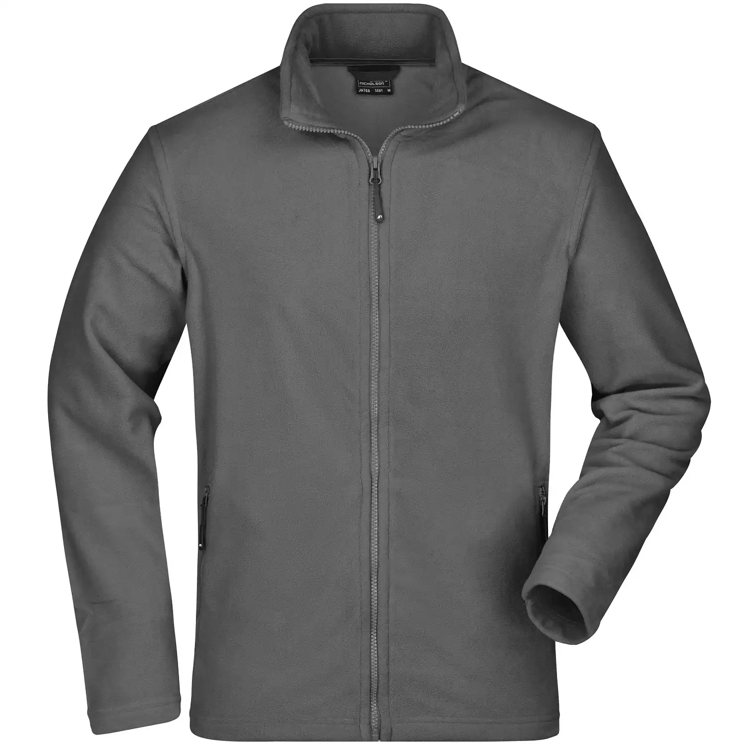 Basic Fleecejacke "JN766" in carbon, 3XL - Bild 1