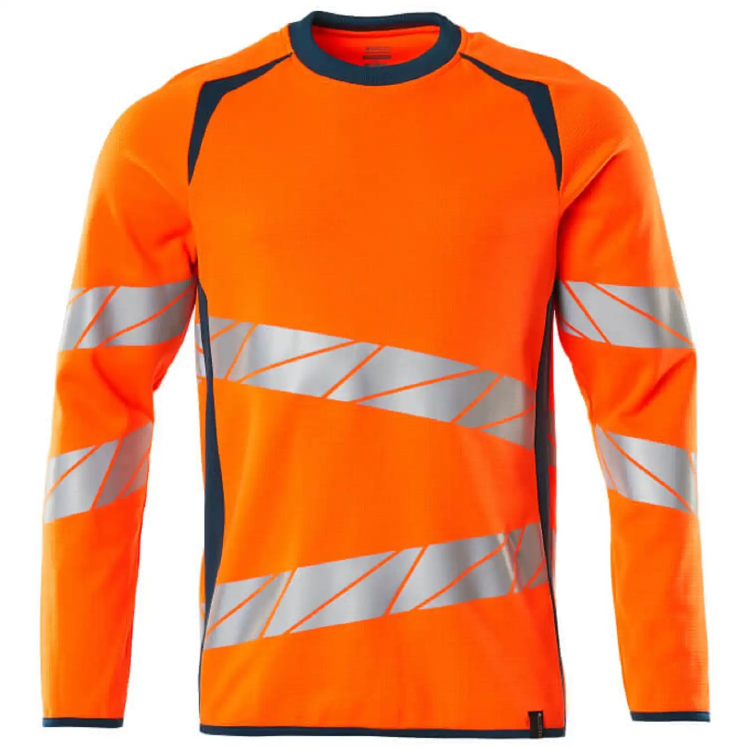 Warnschutz Sweatshirt "ACCELERATE SAFE" in orange/dunkelpetroleum, XXL - Bild 1