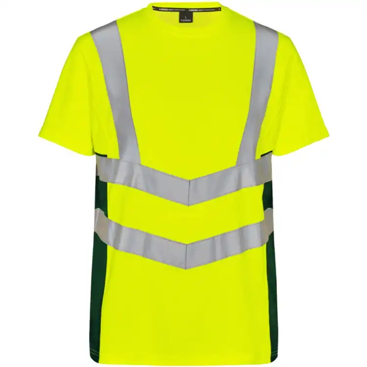 Warnschutz T-Shirt "9544-182" Safety Kl. 2 in gelb/grün, L - Bild 1