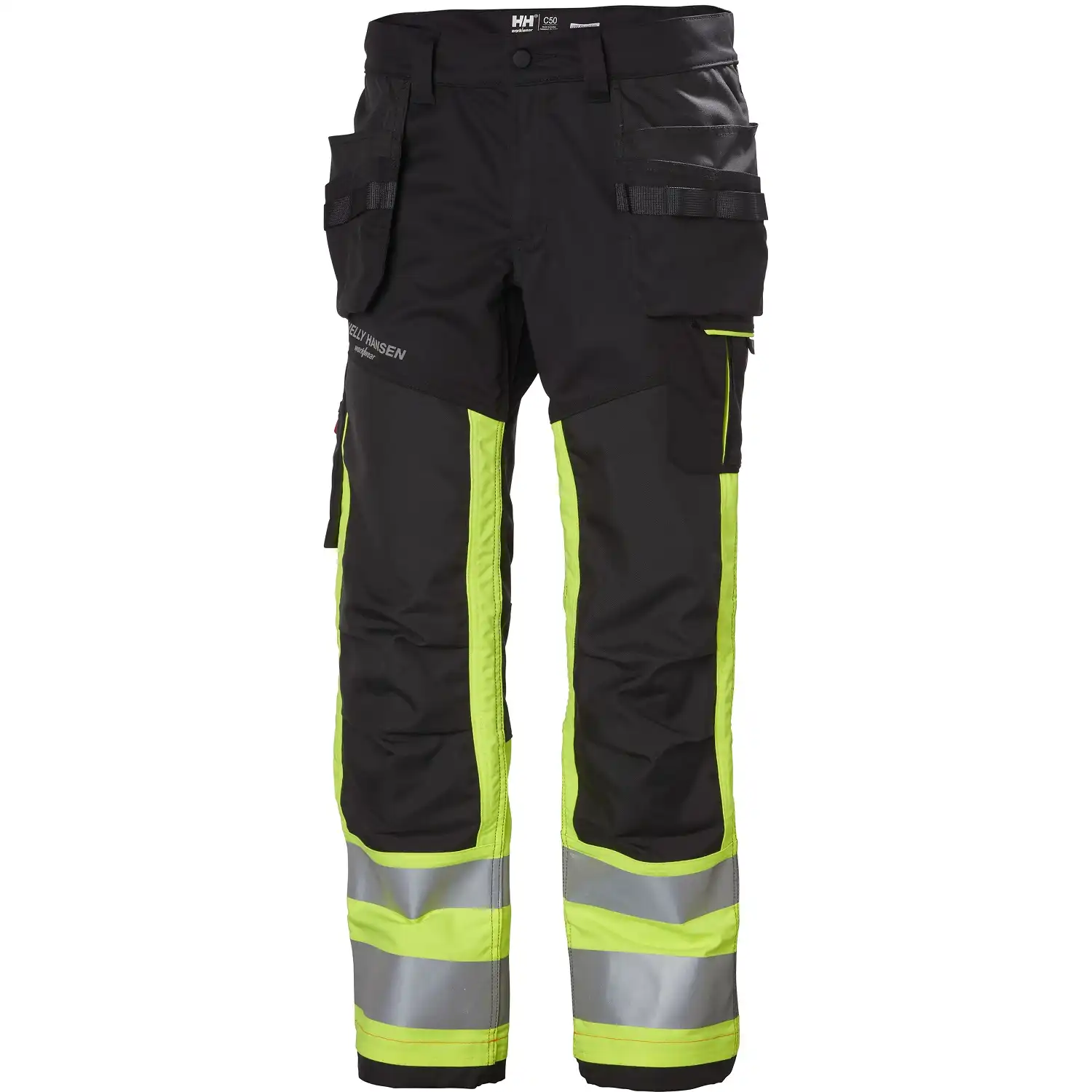 Warnschutz Handwerkerhose Kl. 1 "ALNA 2.0" in gelb/schwarz, C44 - Thumbnail 1