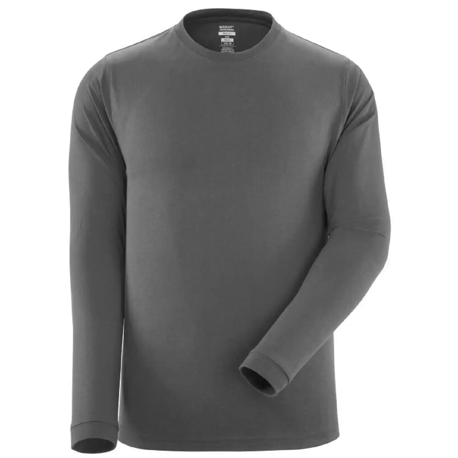 Herren Langarmshirt Rundhals Crossover in dunkelanthrazit, XXL - Bild 1