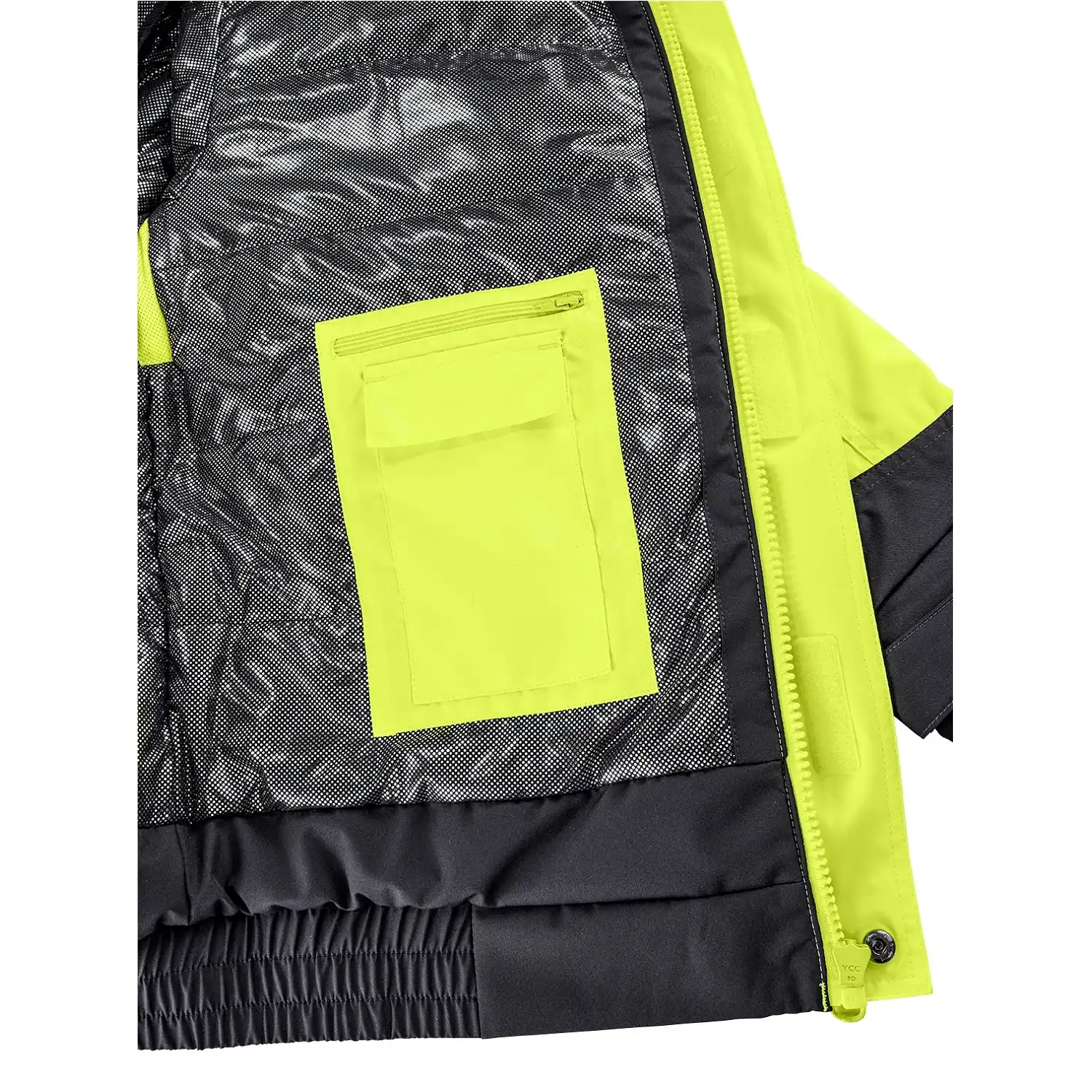 Warnschutz Pilotenjacke "NEWARK" in gelb/grau, L - Thumbnail 7