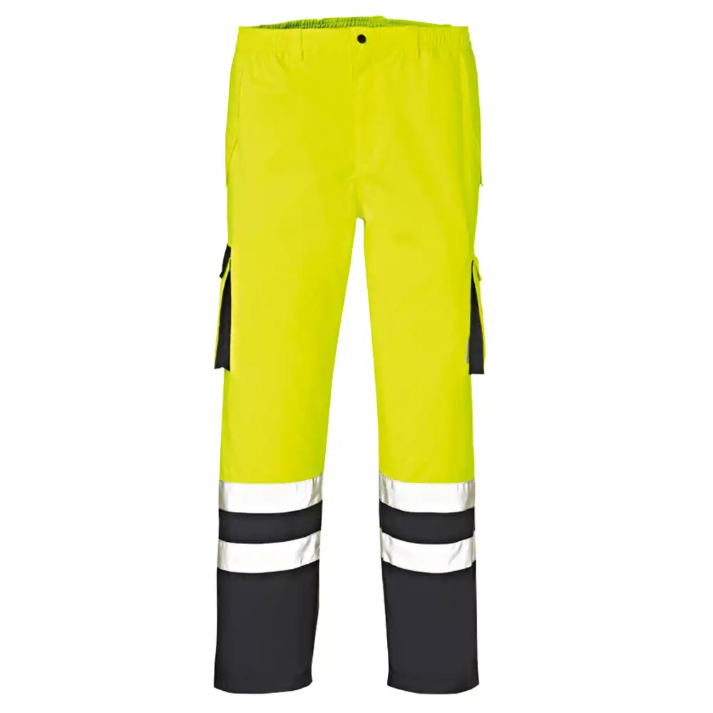 Warnschutz Regenhose "BALTIMORE" gelb/marine in L - Thumbnail 1