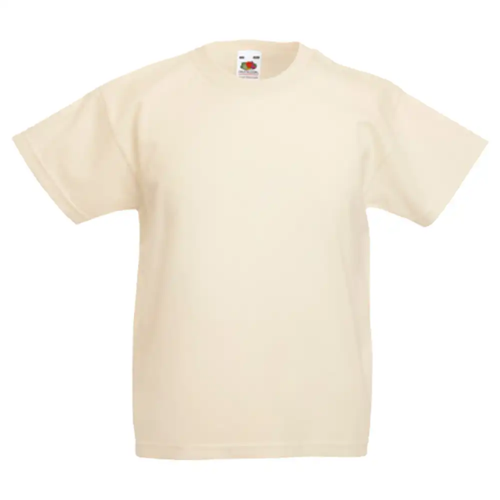 Kinder T-Shirt "F140K" 100% Baumwolle Valueweight in natural, 104 - Bild 1