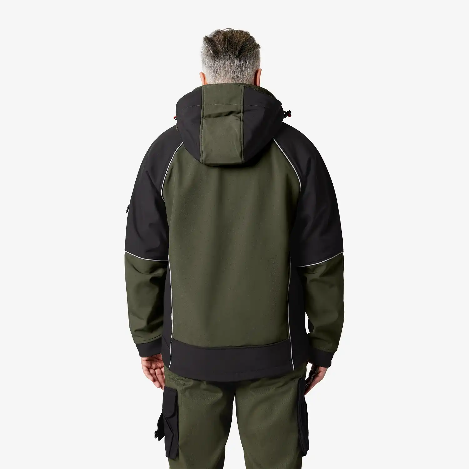 Softshelljacke "WALTER" in olive/schwarz, M - Thumbnail 2