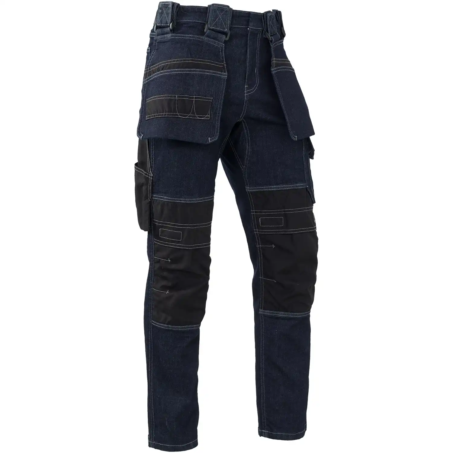 Stretch Handwerker Jeans "PELLE X11" dark blue in W28L32 - Thumbnail 1