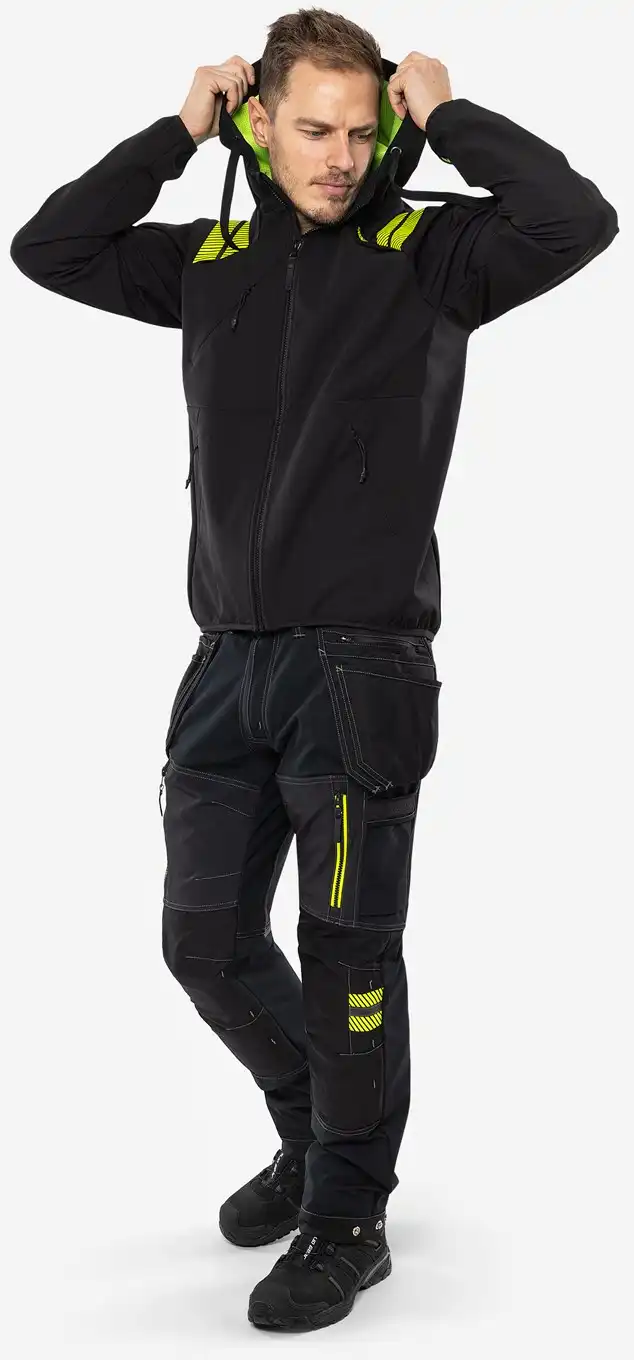 Softshelljacke "7461" GBON in schwarz, L - Thumbnail 7