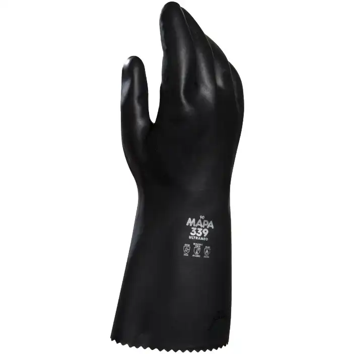 Neopren Chemie-Handschuhe "CHEMZOIL" 35.5cm in 9 (L) - Bild 1