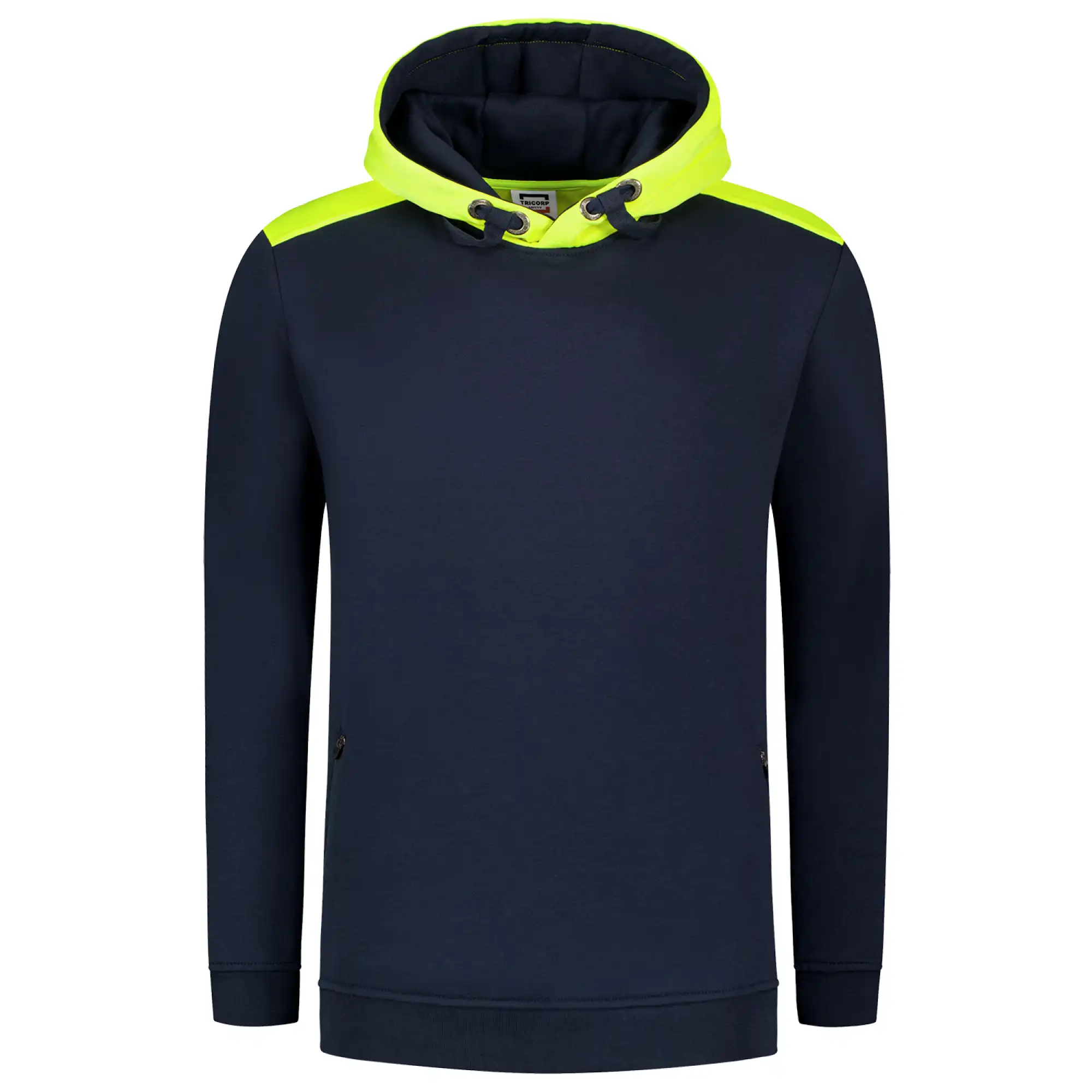 Kapuzen-Sweatshirt "303005" Safety in 3XL, ink/yellow - Thumbnail 1