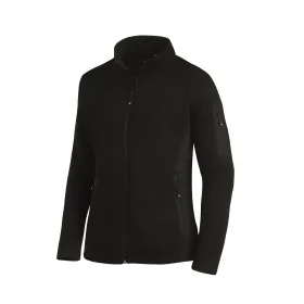 Damen Strick Fleecejacke &quot;MARIEKE&quot; schwarz, M