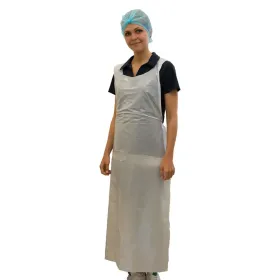 PE-Schürzen gehämmert 80x125 weiß | 500 Stk. pro Karton 