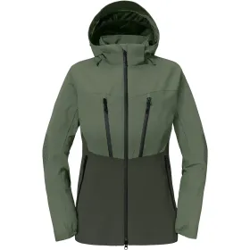 Damen Stretch Regenjacke &quot;SCHUTZSCHILD&quot; Zipin L, grün