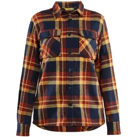 Damen Flanellhemd &quot;STRIKER&quot; XS, rostrot/dunkelblau
