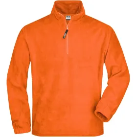 Half-Zip Fleece-Pullover"JN043" L, Orange