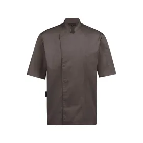 Herren kurzarm Kochjacke &quot;5562&quot; braun, L