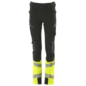 Kinder Hi-Vis Stretch-Bundhose &quot;ACCELERATE SAFE&quot; 140, schwarz/gelb