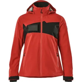 Damen Winterjacke mit CLIMASCOT® &quot;ACCELERATE&quot; leicht L, verkehrsrot/schwarz