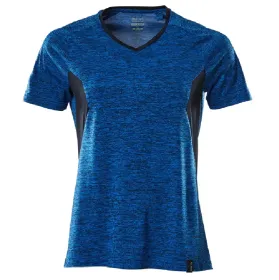 Damen T-Shirt mit COOLMAX® Pro &quot;ACCELERATE&quot; azurblau/schwarzblau, M