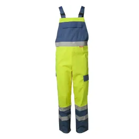 Multinorm Latzhose &quot;MAJOR PROTECT&quot; gelb/kornblau 44