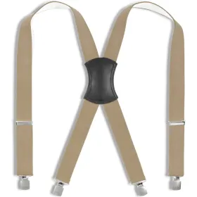 Hosenträger mit Stahlclipsen &quot;ACHIM&quot; 120cm beige