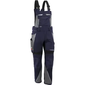 Latzhose &quot;IRON&quot; marine/grau, S50 (kurz)