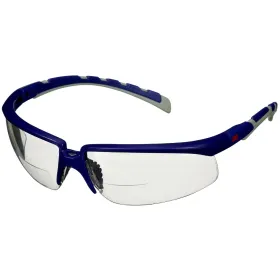 Schutzbrille Solus™ S2025AF-BLU blau/graue Bügel, +2,5 Dioptrien 