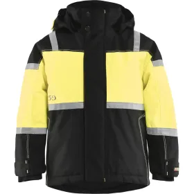Kinder Winterjacke &quot;4858&quot; schwarz/gelb 152