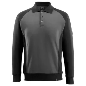 Polosweatshirt "MAGDEBURG" Unique XXL, anthrazit/schwarz