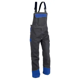 Multinorm Latzhose &quot;PSA SAFETY X6&quot; grau/kornblau, 26