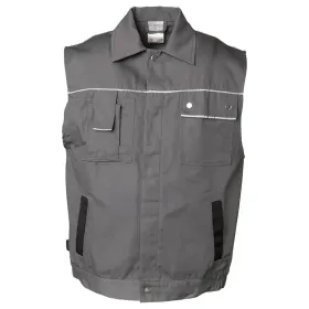 Arbeitsweste &quot;CANVAS 320&quot; L, grau/schwarz