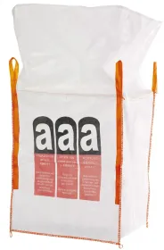 Asbest-Big-Bags PP-Gewebe 90x90x110cm mit Schürze &quot;ASBEST&quot; 1000kg 