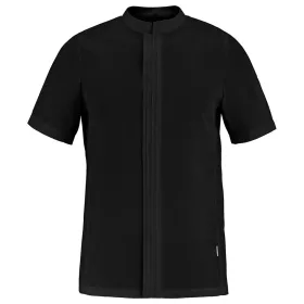 Damen Kochhemd kurzarm &quot;CRISTAL PI&quot; 48, schwarz