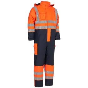 Warnschutz Winteroverall &quot;028100R&quot; VISIBLE Kl. 3 orange/marine XL