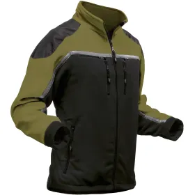 Fleecejacke &quot;JOBBY&quot; M, waldgrün/schwarz