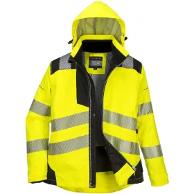 Damen Warnschutz Winterjacke &quot;PW382&quot; PW3 M, gelb/schwarz